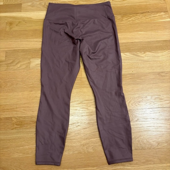Athleta High Rise Shine Chaturanga Tight Desert Plum Size Medium Petite - Picture 3 of 6